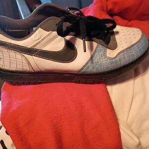 Nike White and Blue Sneakers